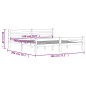 vidaXL Estructura de cama madera maciza pino gris oscuro 180x200 cm vidaXL Estructura de cama madera maciza pino gris oscuro 180x200 cm