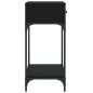 vidaXL Mesa consola madera de ingeniería negro 75x34,5x75 cm vidaXL Mesa consola madera de ingeniería negro 75x34,5x75 cm