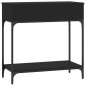 vidaXL Mesa consola madera de ingeniería negro 75x34,5x75 cm vidaXL Mesa consola madera de ingeniería negro 75x34,5x75 cm