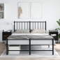 vidaXL Mesitas de noche de pared 2 unidades negro 40x30x61 cm