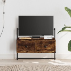 vidaXL Mueble de TV de pared roble ahumado 60,5x30x51 cm