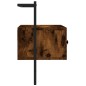 vidaXL Mueble de TV de pared roble ahumado 60,5x30x51 cm vidaXL Mueble de TV de pared roble ahumado 60,5x30x51 cm