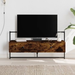 vidaXL Mueble de TV de pared roble ahumado 100,5x30x51 cm