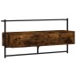vidaXL Mueble de TV de pared roble ahumado 100,5x30x51 cm vidaXL Mueble de TV de pared roble ahumado 100,5x30x51 cm