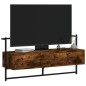 vidaXL Mueble de TV de pared roble ahumado 100,5x30x51 cm vidaXL Mueble de TV de pared roble ahumado 100,5x30x51 cm