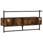 vidaXL Mueble de TV de pared roble ahumado 100,5x30x51 cm vidaXL Mueble de TV de pared roble ahumado 100,5x30x51 cm