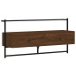 vidaXL Mueble TV de pared madera ingeniería marrón roble 100,5x30x51cm vidaXL Mueble TV de pared madera ingeniería marrón roble 100,5x30x51cm