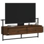 vidaXL Mueble TV de pared madera ingeniería marrón roble 100,5x30x51cm vidaXL Mueble TV de pared madera ingeniería marrón roble 100,5x30x51cm