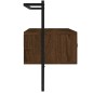vidaXL Mueble TV de pared madera ingeniería marrón roble 100,5x30x51cm vidaXL Mueble TV de pared madera ingeniería marrón roble 100,5x30x51cm