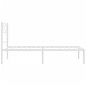 vidaXL Estructura de cama de metal con cabecero blanco 90x200 cm vidaXL Estructura de cama de metal con cabecero blanco 90x200 cm