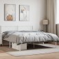 vidaXL Estructura de cama de metal con cabecero blanca 135x190 cm vidaXL Estructura de cama de metal con cabecero blanca 135x190 cm