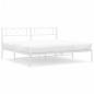 vidaXL Estructura de cama de metal con cabecero blanco 183x213 cm vidaXL Estructura de cama de metal con cabecero blanco 183x213 cm