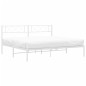 vidaXL Estructura de cama de metal con cabecero blanco 183x213 cm vidaXL Estructura de cama de metal con cabecero blanco 183x213 cm