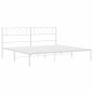 vidaXL Estructura de cama de metal con cabecero blanco 183x213 cm vidaXL Estructura de cama de metal con cabecero blanco 183x213 cm