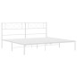 vidaXL Estructura de cama con cabecero metal blanca 200x200 cm vidaXL Estructura de cama con cabecero metal blanca 200x200 cm