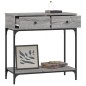 vidaXL Mesa consola madera de ingeniería gris Sonoma 75x34,5x75 cm vidaXL Mesa consola madera de ingeniería gris Sonoma 75x34,5x75 cm