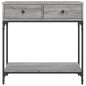 vidaXL Mesa consola madera de ingeniería gris Sonoma 75x34,5x75 cm vidaXL Mesa consola madera de ingeniería gris Sonoma 75x34,5x75 cm