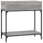 vidaXL Mesa consola madera de ingeniería gris Sonoma 75x34,5x75 cm vidaXL Mesa consola madera de ingeniería gris Sonoma 75x34,5x75 cm