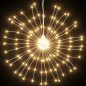 vidaXL Luces de Navidad de estrellas 140 LED blanco cálido 17 cm vidaXL Luces de Navidad de estrellas 140 LED blanco cálido 17 cm
