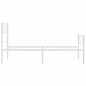 vidaXL Estructura cama metal cabecero y pie de cama blanca 100x190 cm vidaXL Estructura cama metal cabecero y pie de cama blanca 100x190 cm