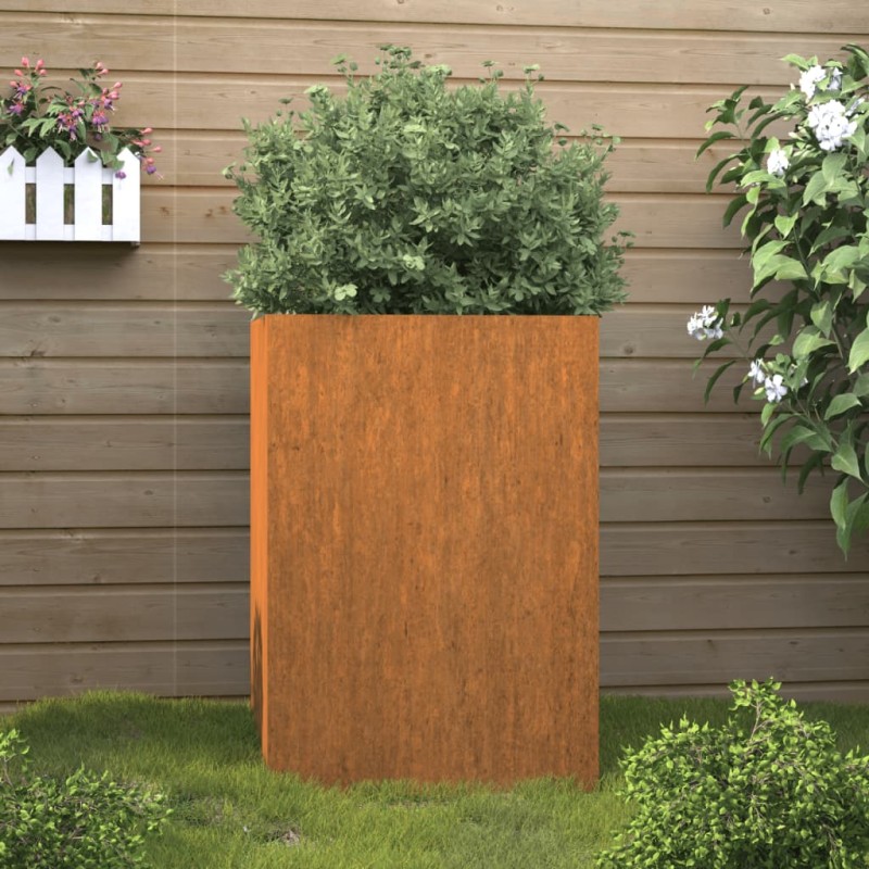 vidaXL Jardinera de acero corten 52x48x75 cm vidaXL Jardinera de acero corten 52x48x75 cm