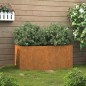 vidaXL Jardinera de acero corten 62x40x39 cm