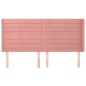 vidaXL Cabecero con orejas de terciopelo rosa 183x16x118/128 cm