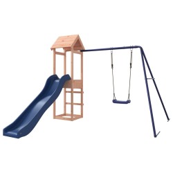 vidaXL Parque infantil de exterior madera maciza Douglas