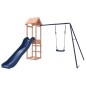 vidaXL Parque infantil de exterior madera maciza Douglas