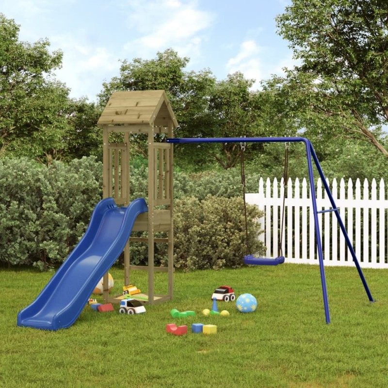 vidaXL Parque infantil de exterior madera de pino impregnada vidaXL Parque infantil de exterior madera de pino impregnada