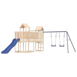 vidaXL Parque infantil de exterior madera maciza de pino