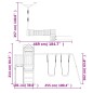 vidaXL Parque infantil de exterior madera maciza de pino vidaXL Parque infantil de exterior madera maciza de pino