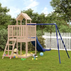 vidaXL Parque infantil de exterior madera maciza de pino