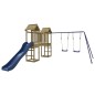 vidaXL Parque infantil de exterior madera de pino impregnada