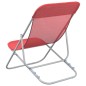vidaXL Sillas de playa plegables 2 uds acero recubierto textilene rojo vidaXL Sillas de playa plegables 2 uds acero recubierto textilene rojo