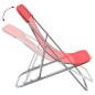vidaXL Sillas de playa plegables 2 uds acero recubierto textilene rojo vidaXL Sillas de playa plegables 2 uds acero recubierto textilene rojo