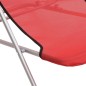 vidaXL Sillas de playa plegables 2 uds acero recubierto textilene rojo vidaXL Sillas de playa plegables 2 uds acero recubierto textilene rojo