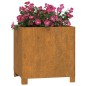vidaXL Jardinera con patas acero corten oxidado 42x40x43 cm vidaXL Jardinera con patas acero corten oxidado 42x40x43 cm