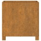 vidaXL Jardinera con patas acero corten oxidado 42x40x43 cm vidaXL Jardinera con patas acero corten oxidado 42x40x43 cm