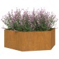vidaXL Jardinera de acero corten oxidado 138x120x45 cm vidaXL Jardinera de acero corten oxidado 138x120x45 cm
