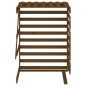 vidaXL Extensión para cobertizo de cubo basura madera pino marrón miel vidaXL Extensión para cobertizo de cubo basura madera pino marrón miel