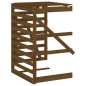 vidaXL Extensión para cobertizo de cubo basura madera pino marrón miel vidaXL Extensión para cobertizo de cubo basura madera pino marrón miel