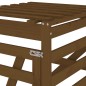 vidaXL Extensión para cobertizo de cubo basura madera pino marrón miel vidaXL Extensión para cobertizo de cubo basura madera pino marrón miel