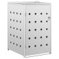 vidaXL Cobertizo contenedor de basura individual acero inoxidable 240L vidaXL Cobertizo contenedor de basura individual acero inoxidable 240L