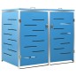 vidaXL Cobertizo para dos contenedores basura acero 138x77,5x112,5 cm vidaXL Cobertizo para dos contenedores basura acero 138x77,5x112,5 cm