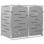 vidaXL Cobertizo para dos contenedores basura acero 138x77,5x112,5 cm vidaXL Cobertizo para dos contenedores basura acero 138x77,5x112,5 cm
