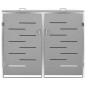 vidaXL Cobertizo para dos contenedores basura acero 138x77,5x112,5 cm vidaXL Cobertizo para dos contenedores basura acero 138x77,5x112,5 cm