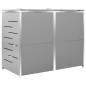 vidaXL Cobertizo para dos contenedores basura acero 138x77,5x112,5 cm vidaXL Cobertizo para dos contenedores basura acero 138x77,5x112,5 cm