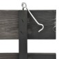 vidaXL Cobertizo triple cubos basura madera pino pintada 210x75x121cm