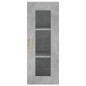 vidaXL Aparador de madera contrachapada gris hormigón 34,5x34x180 cm vidaXL Aparador de madera contrachapada gris hormigón 34,5x34x180 cm